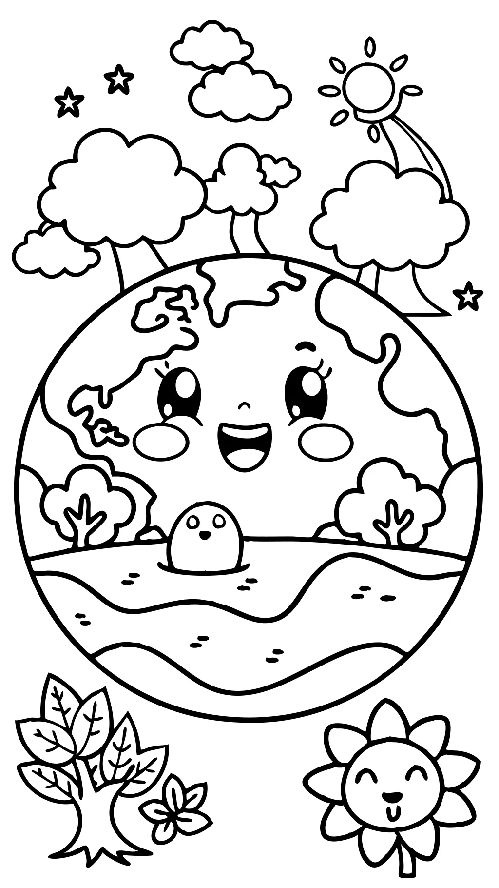 earth day coloring pages free